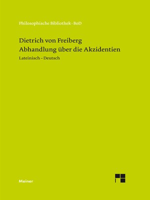 cover image of Abhandlung über die Akzidenzien